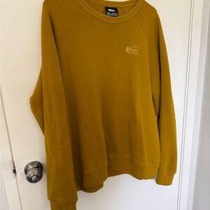 REI Mustard Yellow Crewneck Sweatshirt
